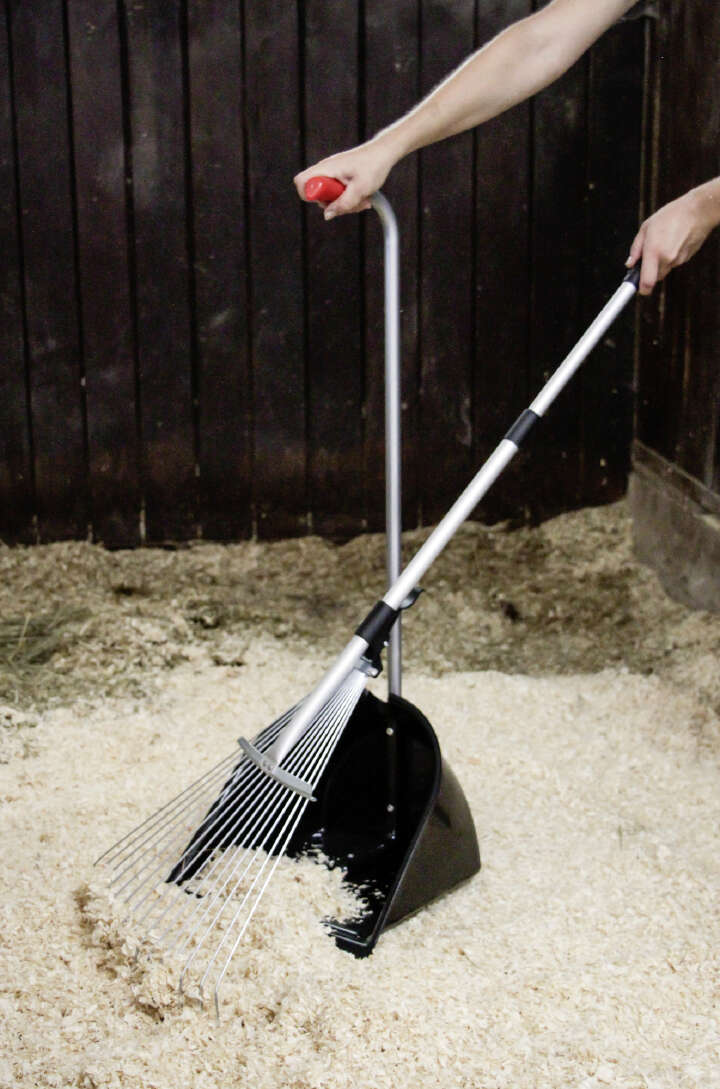 KERBL Mistkratzer verstellabr mit Teleskopstiel